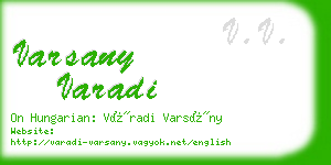 varsany varadi business card